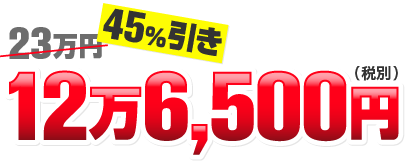 コミコミ価格 126,500円(税別)